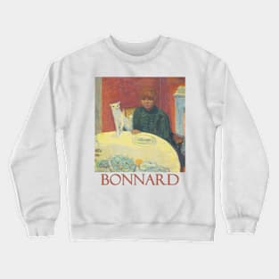 Woman with Cat by Pierre Bonnard Crewneck Sweatshirt